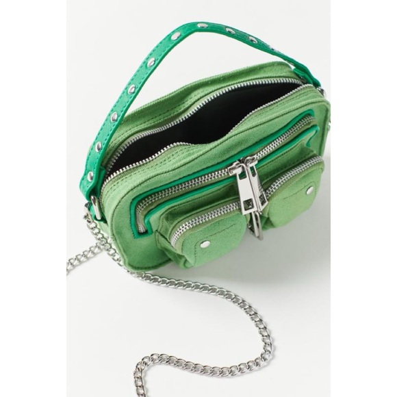 Nunoo Helena Recycled Canvas Crossbody Bag - Green - Picture 4 of 6